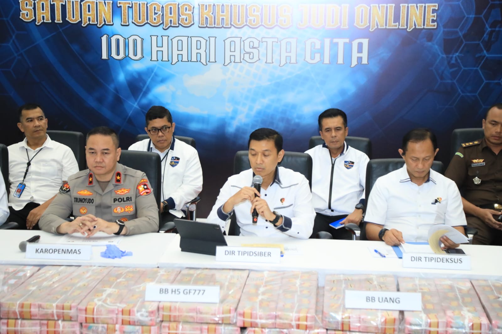 Polri Ungkap Tiga Kasus Besar Judi Online Sita Aset Rp61 Miliar