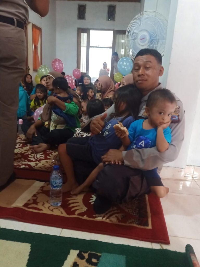 Hari Bhayangkara ke-78, Polisi ini Gelar Baksos Peduli Anak Stunting 