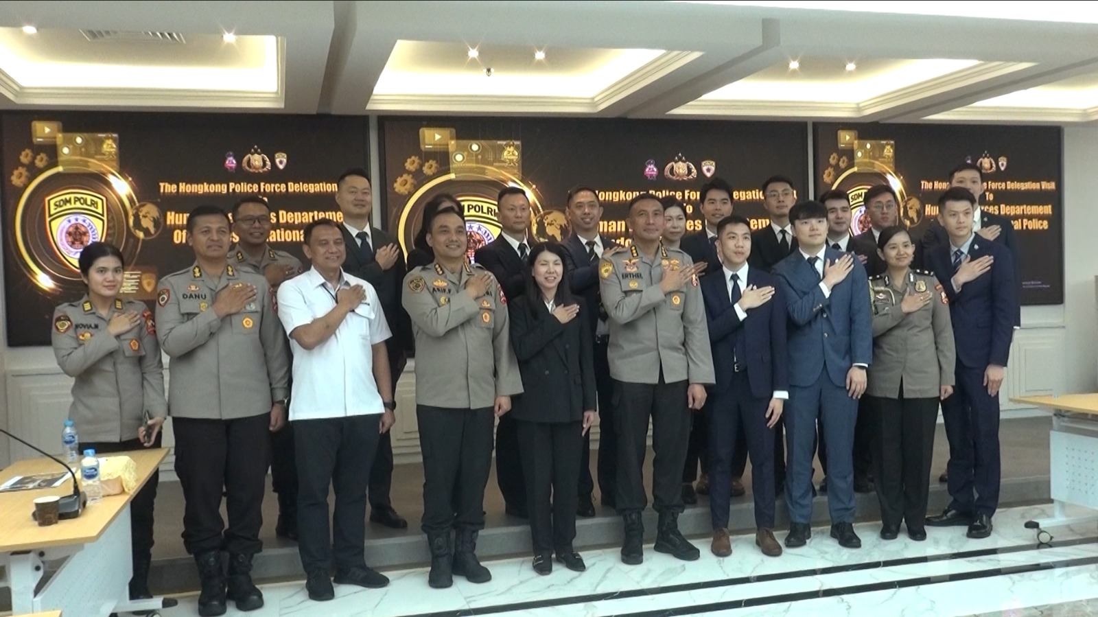 Berkunjung ke SSDM Polri, Kepolisian Hongkong puji sistem rekrutmen Polri