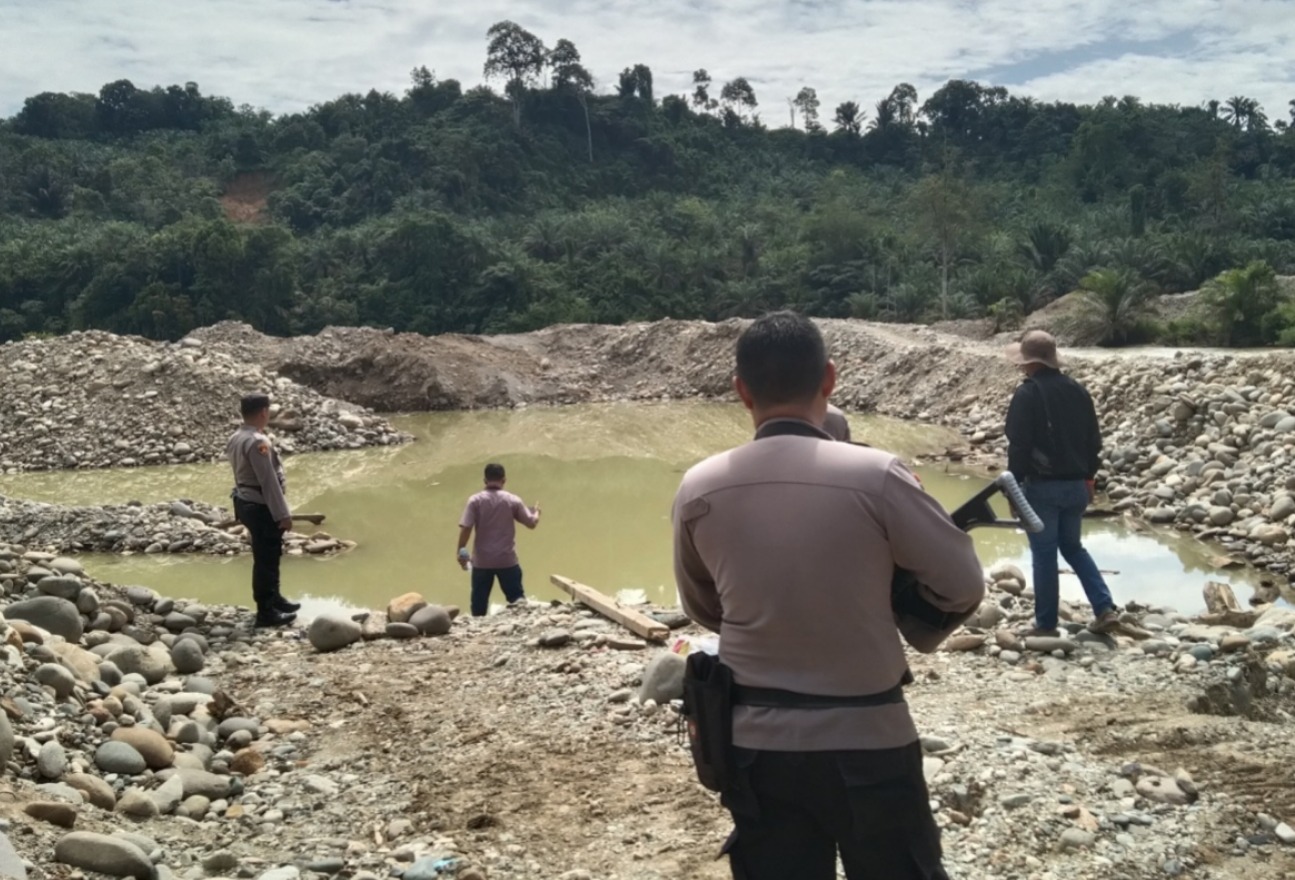 Polres Pasaman Barat Lakukan Penertiban Aktivitas PETI di Kecamatan Ranah Batahan