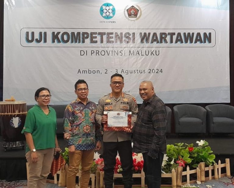 Dewan Pers Gelar UKW, Kabid Humas Polda Maluku Jadi Narasumber