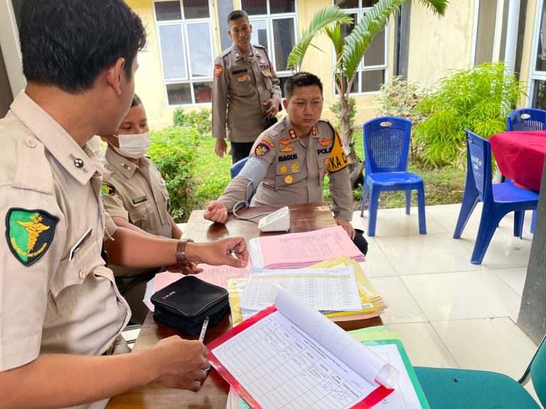 Personel Polres Dharmasraya Jalani Pemeriksaan Kesehatan Berkala