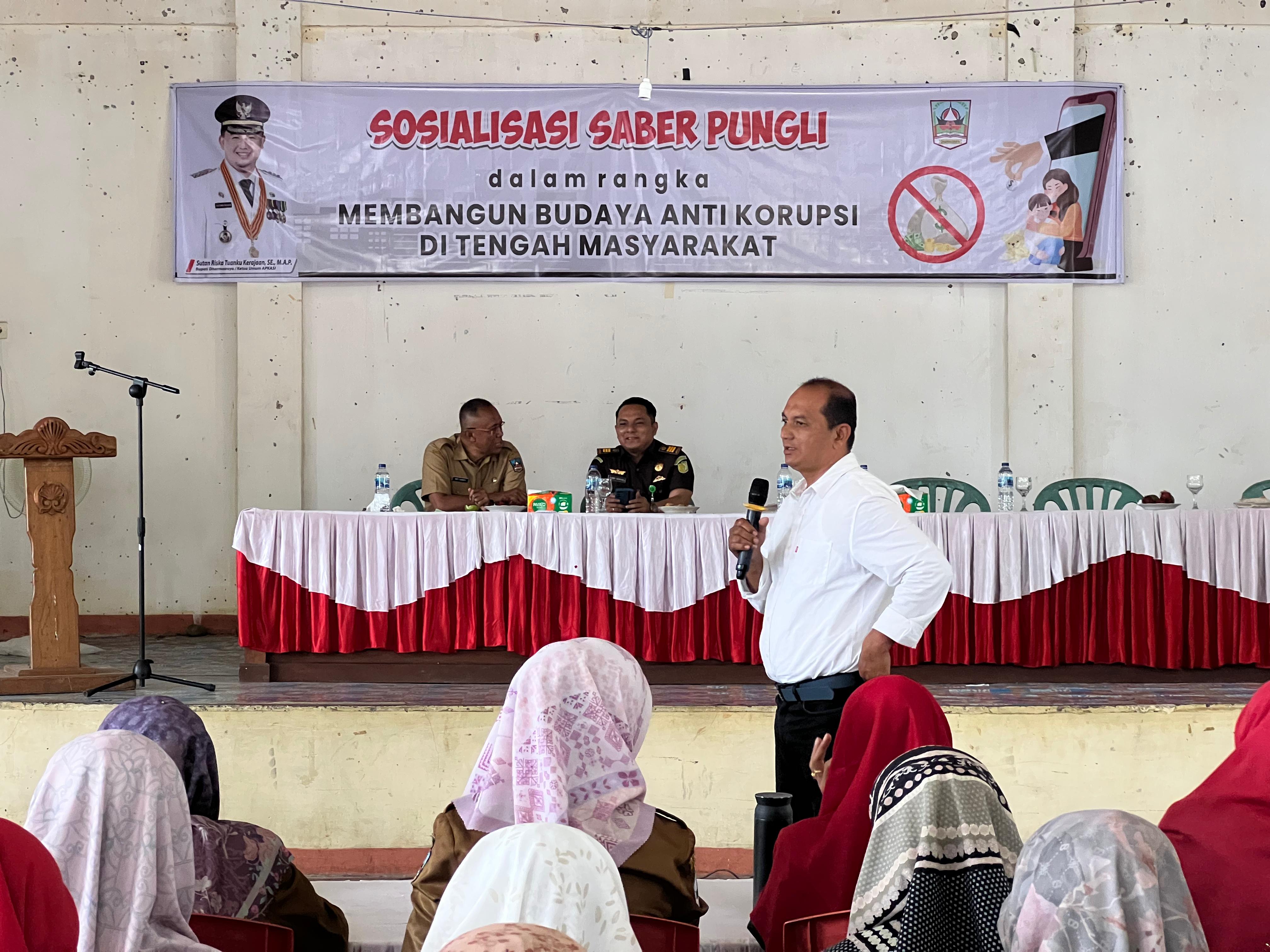 Kasat Reskrim dan Kasat Binmas Polres Dharmasraya Hadiri Sosialisasi Saber Pungli, Membangun Budaya Anti Korupsi di Tengah Masyarakat