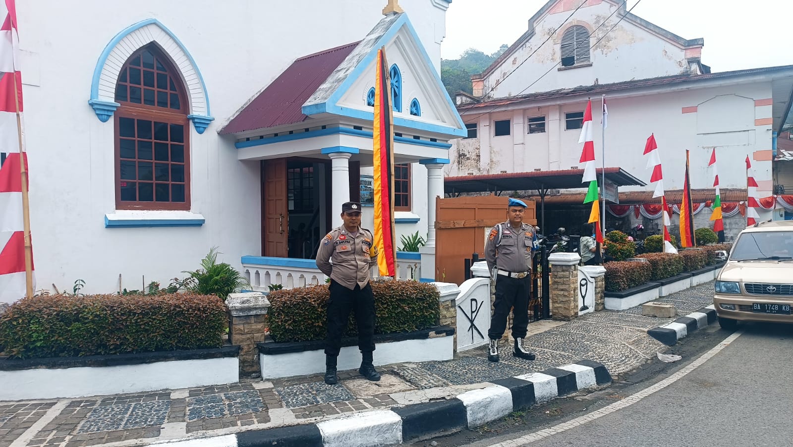 Polres Sawahlunto Amankan Kegiatan Ibadah Rutin Mingguan Umat Kristiani