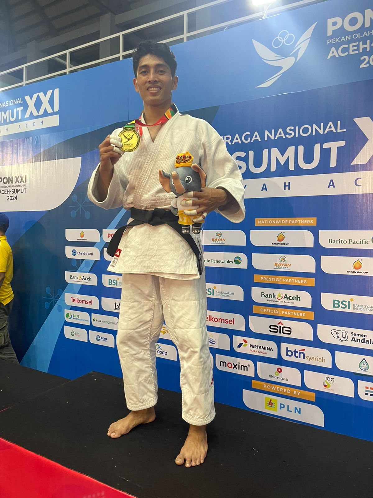 Atlet Judo Polri Sumbang Emas Untuk Provinsi Bali di Pon XXI Aceh Sumut