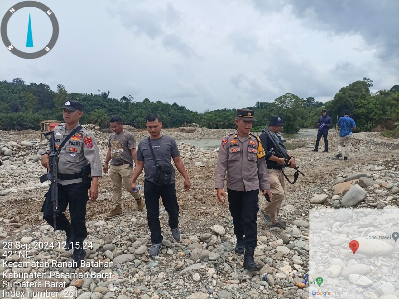 Polres Pasaman Barat Melakukan Penertiban dan Penegakan Hukum Terhadap Pelaku PETI di Kabupaten Pasaman Barat