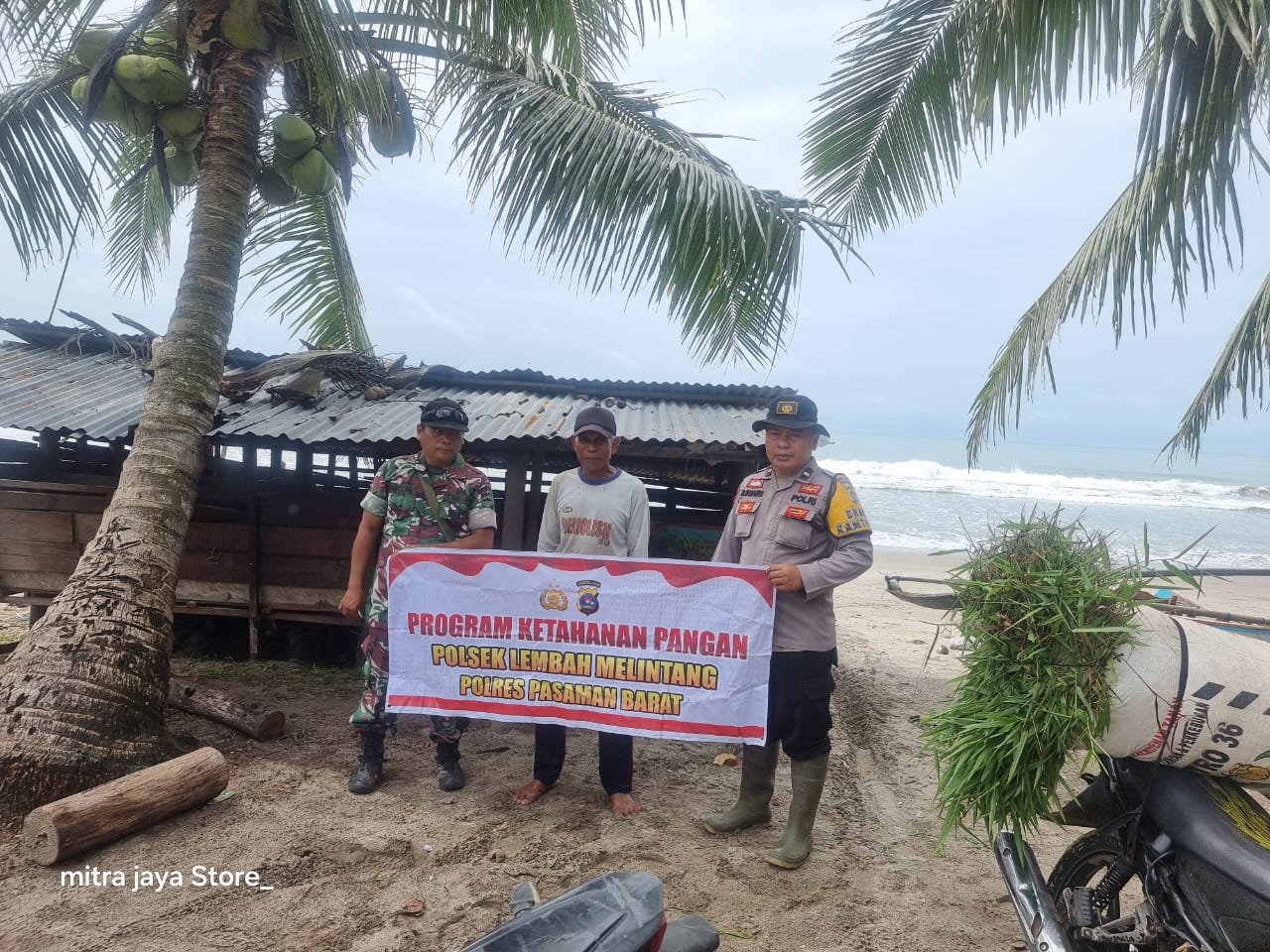 Perkuat Ketahanan Pangan Bidang Peternakan, Bhabinkamtibmas Polres Pasaman Barat Sambangi Peternak Kerbau Di Sikilang