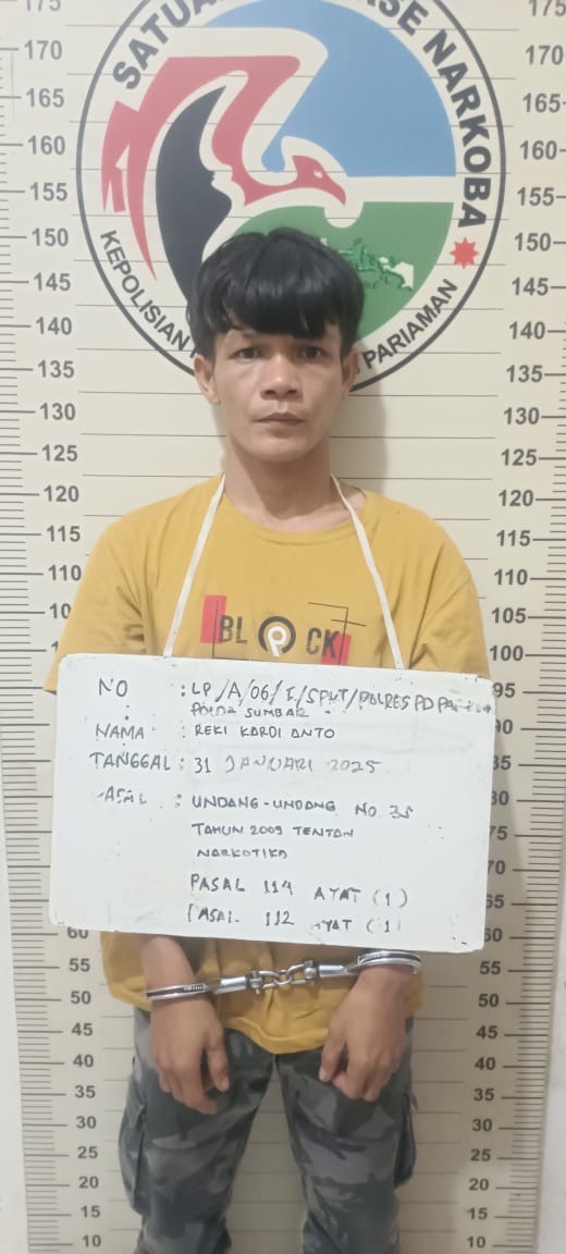 Satres Narkoba Polres Padang Pariaman Kembali Amankan Pengedar Narkotika Jenis Sabu 