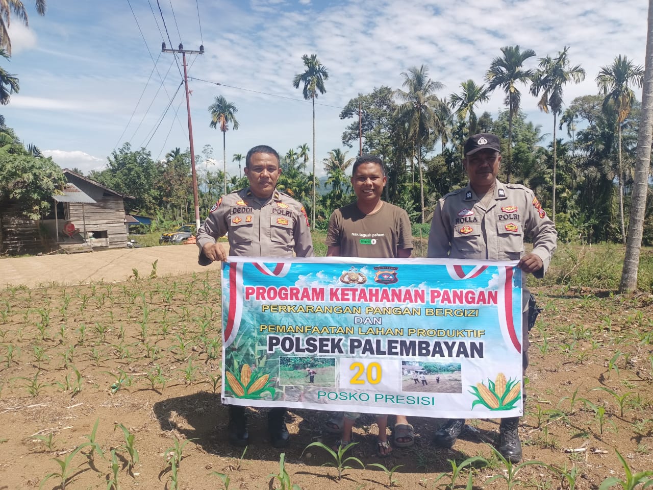 Polres Agam Gagas Ketahanan Pangan, Ajak Masyarakat Tanam Jagung di Lahan Kosong