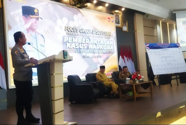 Hadiri FGD, Kapolda Sumbar : Sepakat Satukan Langkah Menekan Peredaran Narkoba