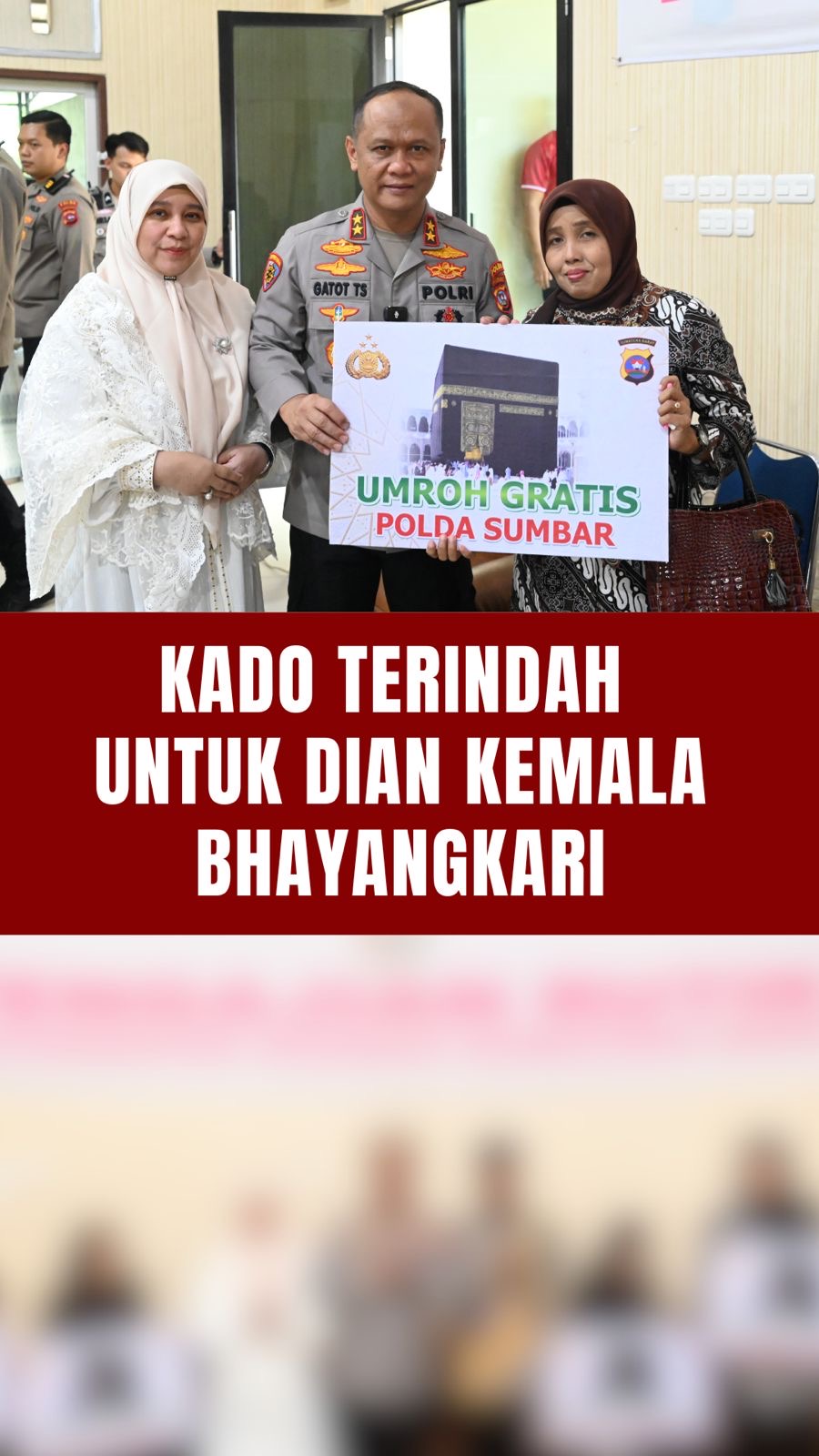 Kapolda Sumbar Ucapkan Selamat kepada Ibu-ibu Dian Kemala Bhayangkari atas Hadiah Umroh