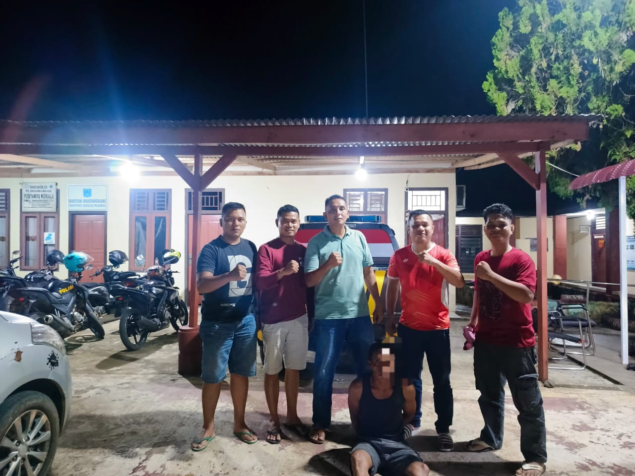 Polsek Sungai Rumbai Tangkap Terduga Pencuri Sawit di Perkebunan PT. Incasi Raya