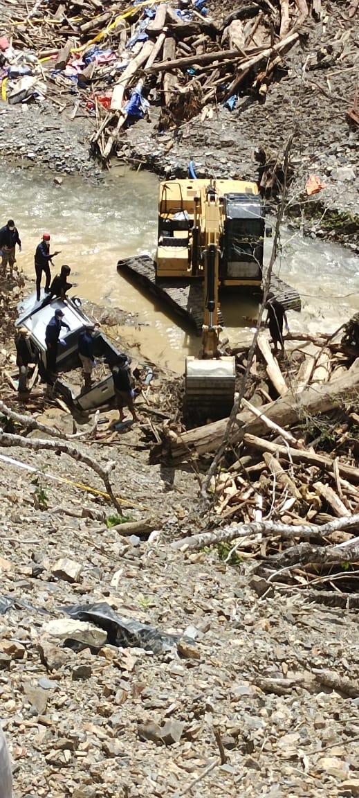 Hari Ke-5 Penanganan Banjir Bandang, Karo Ops Polda Papua Barat Tinjau Lokasi Bencana di Pegunungan Arfak