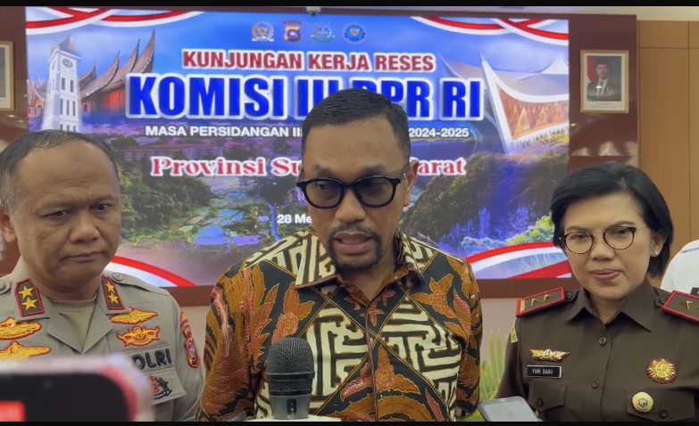 Komisi III DPR RI Laksanakan Kunjungan Kerja Reses di Provinsi Sumbar