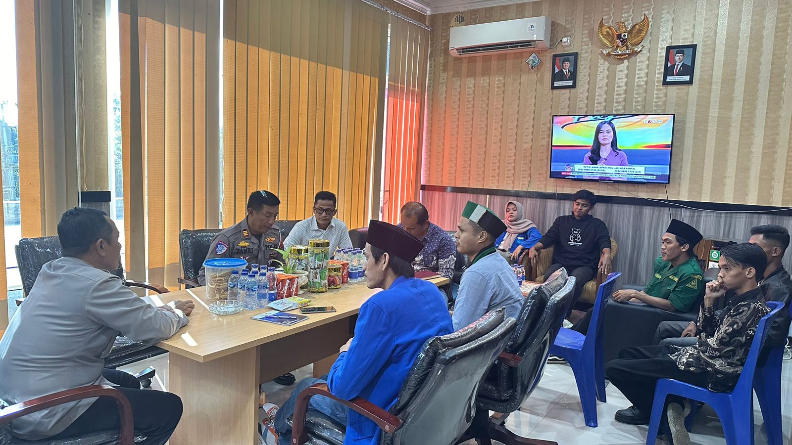 Ketua Umum HMI Dharmasraya Kunjungi Kapolres, Bahas Keamanan Daerah