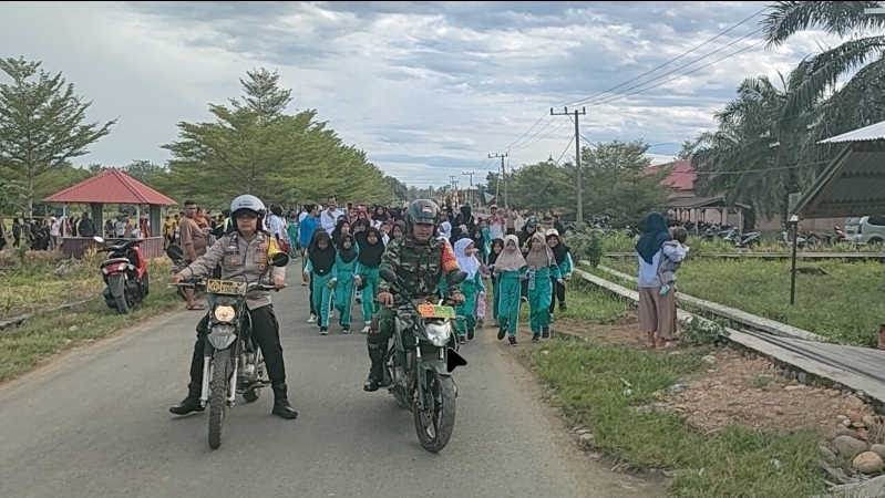 Polsek Lunang Silaut Amankan Puncak Acara KKN UGM, Ribuan Warga Hadiri Festival Harmoni dan Jalan Sehat