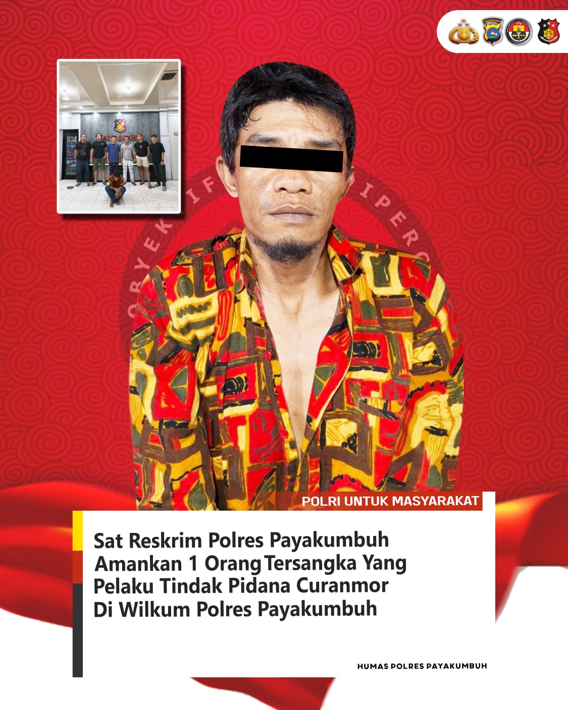 Sat Reskrim Polres Payakumbuh Tangkap DPO Pelaku Curanmor